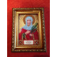 Mini Icon Bead Embroidery Kit on Art Canvas "St. Tatiana"