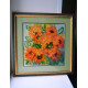 Bead Embroidery Pattern on Art Canvas "Gold of Summer"