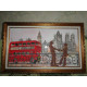 Bead Embroidery Kit on Art Canvas "The London lifestyle – 3"