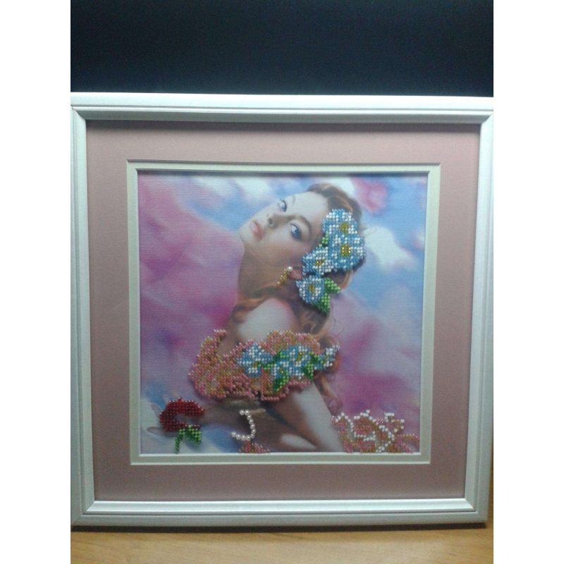 Bead Embroidery Pattern on Art Canvas "Grace"