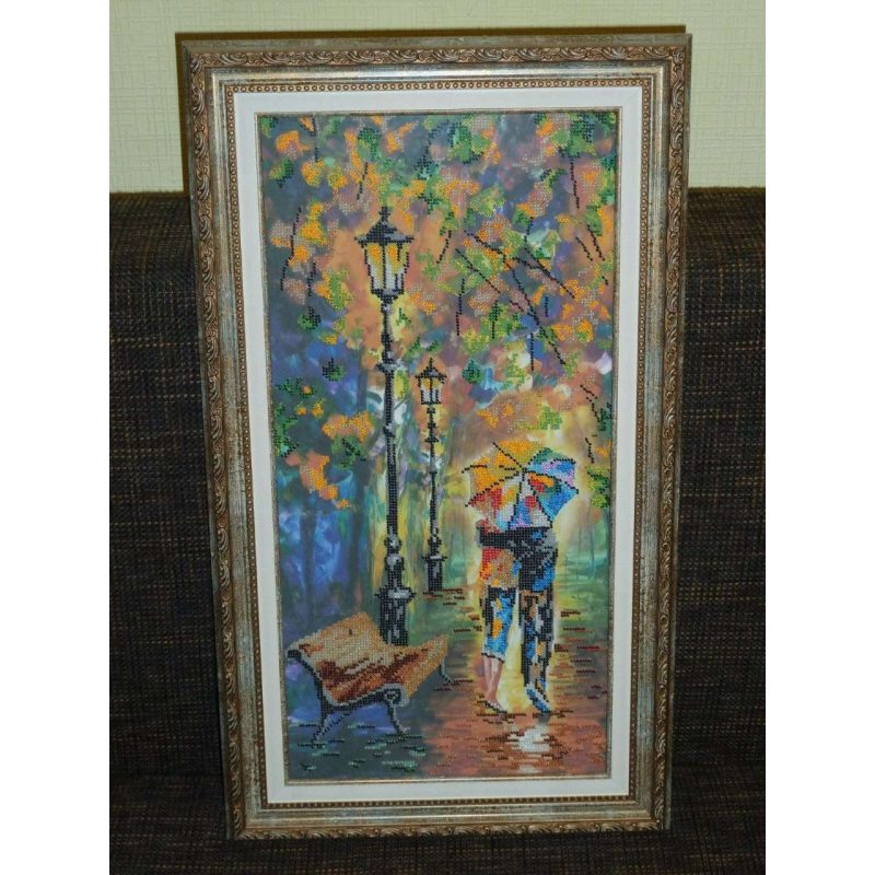 Bead Embroidery Kit on Art Canvas "Colour mood"
