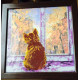 Bead Embroidery Pattern on Art Canvas "The Bright Sadness"