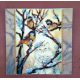 Bead Embroidery Pattern on Art Canvas "March"