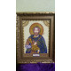 Icon Bead Embroidery Pattern on Art Canvas "St. Artemy"