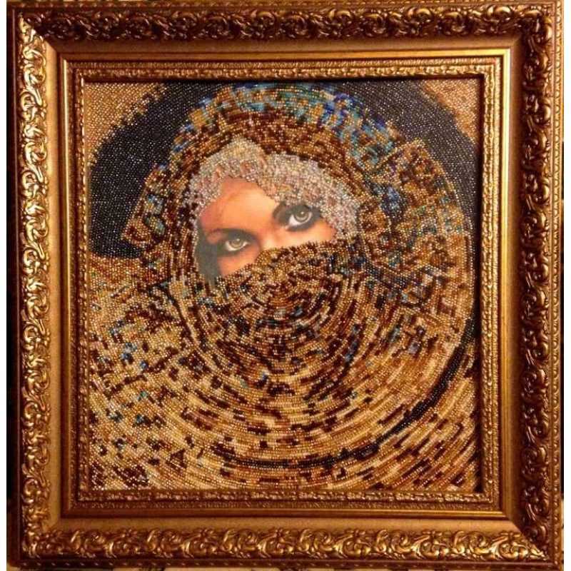 Bead Embroidery Kit on Art Canvas "Scheherazade"