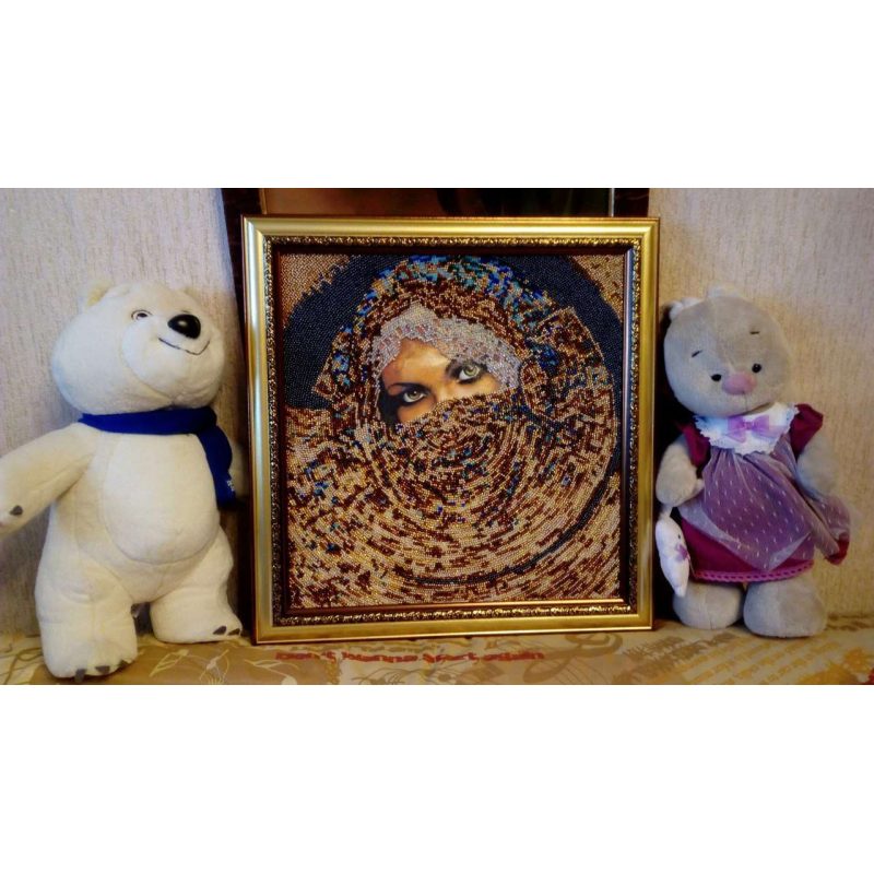 Bead Embroidery Kit on Art Canvas "Scheherazade"