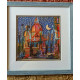 Bead Embroidery Pattern on Art Canvas "In the night"