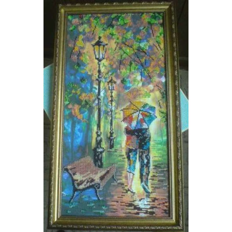 Bead Embroidery Kit on Art Canvas "Colour mood"