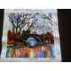 Bead Embroidery Pattern on Art Canvas "Reflection"