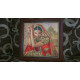 Bead Embroidery Pattern on Art Canvas "Flowers of India"