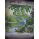Bead Embroidery Pattern on Art Canvas "Birches"