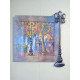 Bead Embroidery Pattern on Art Canvas "Evening Promenade"
