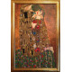 Bead Embroidery Kit on Art Canvas "The kiss"