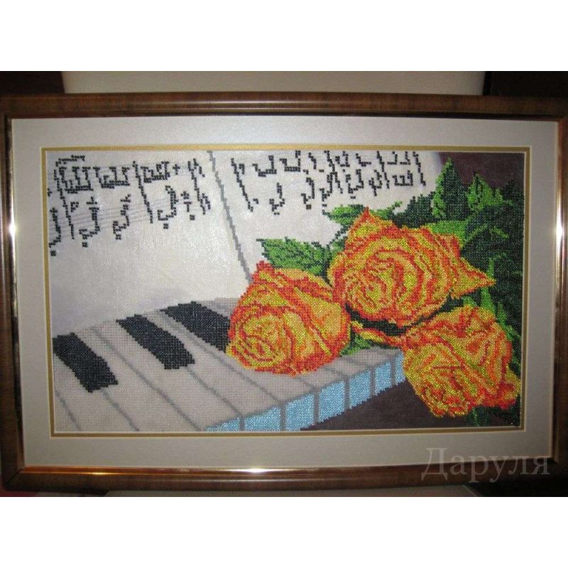 Bead Embroidery Kit on Art Canvas "Dolche"
