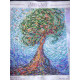 Bead Embroidery Pattern on Art Canvas "Magic Tree of Life"