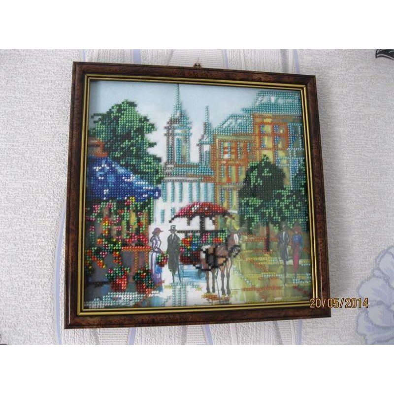 Bead Embroidery Pattern on Art Canvas "The Journey"