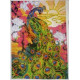 Bead Embroidery Kit on Art Canvas "Peacock"