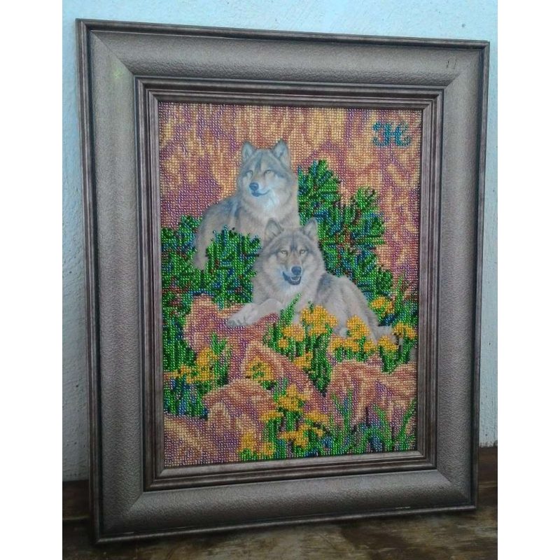 Bead Embroidery Kit on Art Canvas "Devotion"