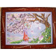Bead Embroidery Kit on Art Canvas "Sakura"