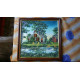 Bead Embroidery Pattern on Art Canvas "An Evening in the Country"