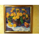 Bead Embroidery Pattern on Art Canvas "Golden Wonder"