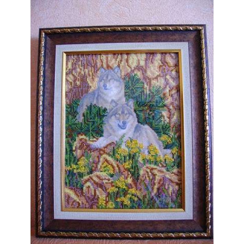 Bead Embroidery Kit on Art Canvas "Devotion"