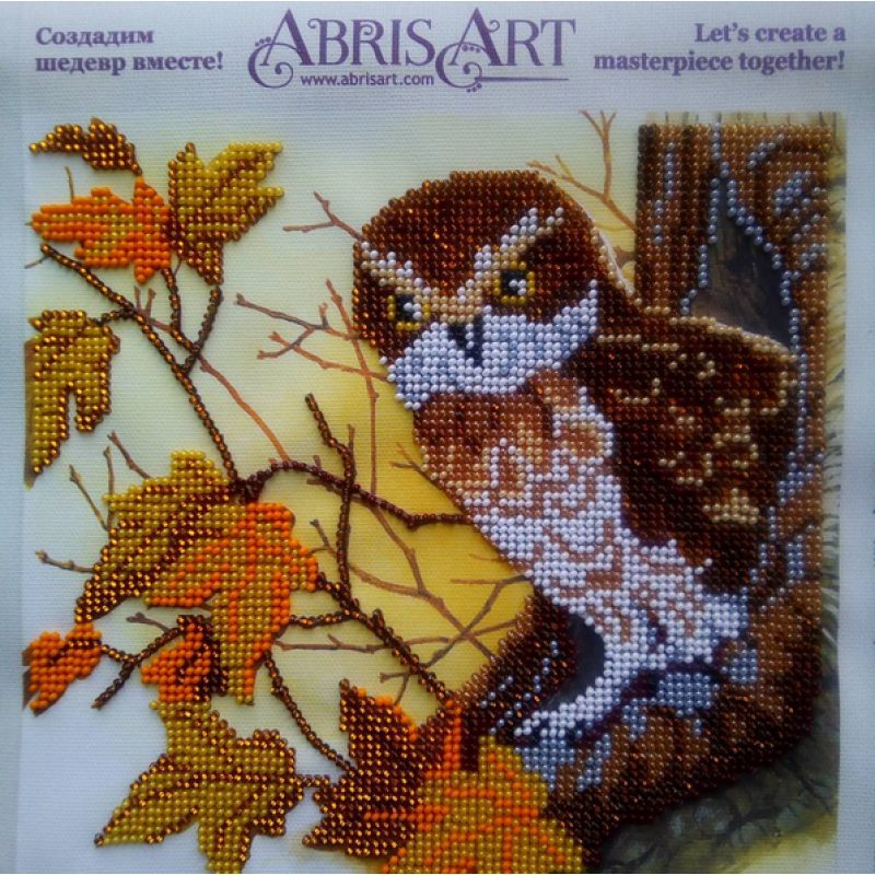 Bead Embroidery Pattern on Art Canvas "Wood fairy tale"