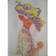 Bead Embroidery Kit on Art Canvas "Elizabeth"