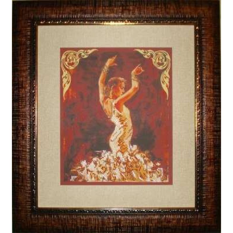 Bead Embroidery Kit on Art Canvas "Catherine"