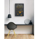Bead Embroidery Kit on Art Canvas "Lamp evening"