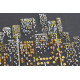 Bead Embroidery Kit on Art Canvas "Lamp evening"
