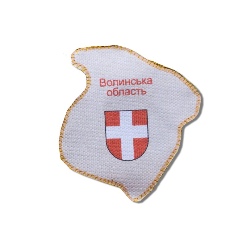 Набір-магніт для вишивання бісером "Мапа України «Волинська область»"