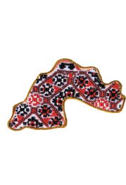 Map of Ukraine Bead Embroidery Magnet Kit "Dnipropetrovsk region"