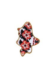 Map of Ukraine Bead Embroidery Magnet Kit "Donetsk region"