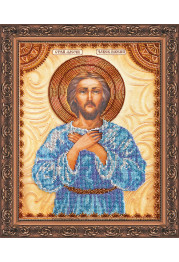 Icon Bead Embroidery Kit on Art Canvas "St. Alexis"
