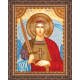 Icon Bead Embroidery Kit on Art Canvas "St. Michael"