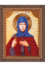 Icon Bead Embroidery Kit on Art Canvas "St. Anna"