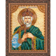 Icon Bead Embroidery Kit on Art Canvas "St. Vladimir"