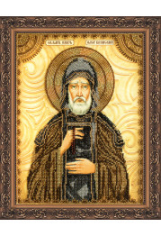 Icon Bead Embroidery Kit on Art Canvas "St. Oleg"