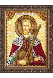 Icon Bead Embroidery Kit on Art Canvas "St. Alexander"