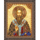 Icon Bead Embroidery Kit on Art Canvas "St. Basil"