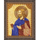 Icon Bead Embroidery Kit on Art Canvas "St. Nikita"