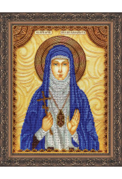 Icon Bead Embroidery Kit on Art Canvas "St. Elizabeth"