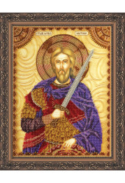 Icon Bead Embroidery Kit on Art Canvas "St. Maximus"