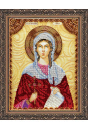 Icon Bead Embroidery Kit on Art Canvas "St. Victoria"