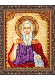 Icon Bead Embroidery Kit on Art Canvas "St. Elijah"