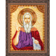 Icon Bead Embroidery Kit on Art Canvas "St. Elijah"