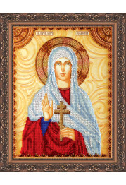 Icon Bead Embroidery Kit on Art Canvas "St. Eugene"