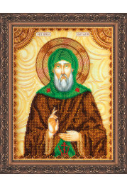 Icon Bead Embroidery Kit on Art Canvas "St. Vitaly"
