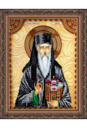 Icon Bead Embroidery Kit on Art Canvas "St. Denis"
